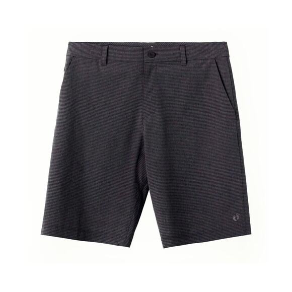 Hang 10 Black-Gray Daybreak Hybrid 21" Everyday Short Back Pocket Stretch 34 - Picture 1 of 14